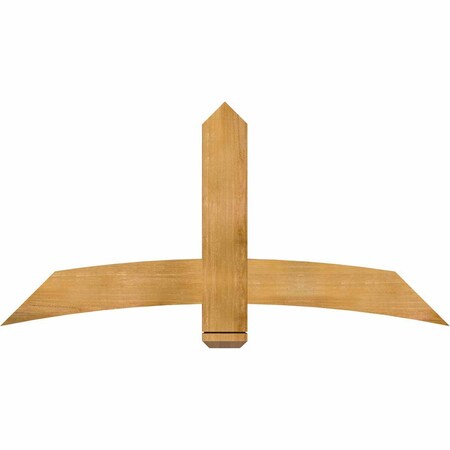 Ekena Millwork Bellingham Rough Sawn Timber Gable Bracket, Western Red Cedar, 60"W x 30"H x 2"D x 6"F, 12/12 Pitch GBW060X30X0206BEL00RWR